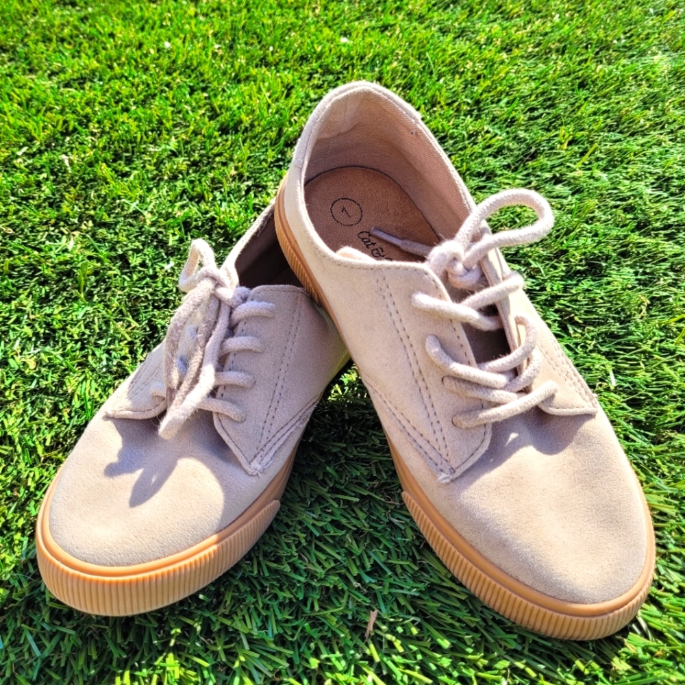 Cat & Jack Boy Shoes Size 1 Tan